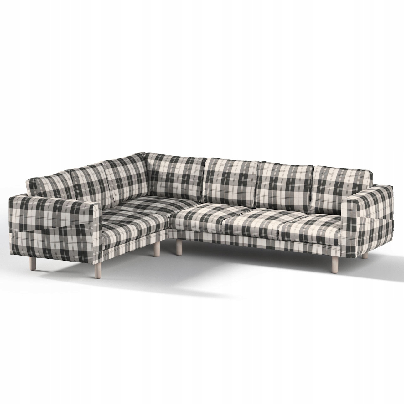 Dekoria potah na rohovou pohovku Norsborg pro 5 osob Ikea šedý