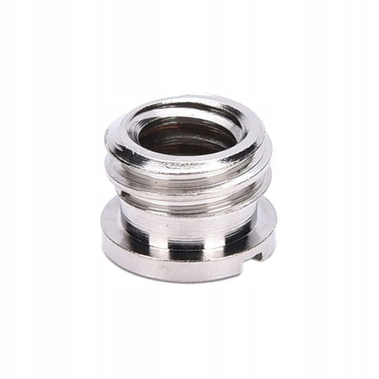 

Metalowa redukcja gwintu foto 1/4 na 3/8 statywowa