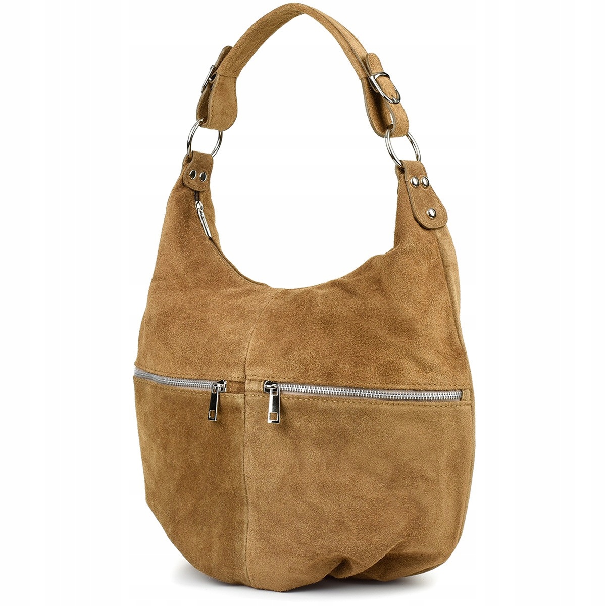 Kožená dámská kabelka A4 taška shopperka taška přes rameno semišová kůže