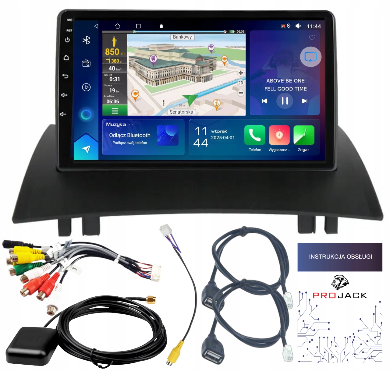 Autorádio Android Navigácia Renault Megane 2002-09 Carplay 2/64GB