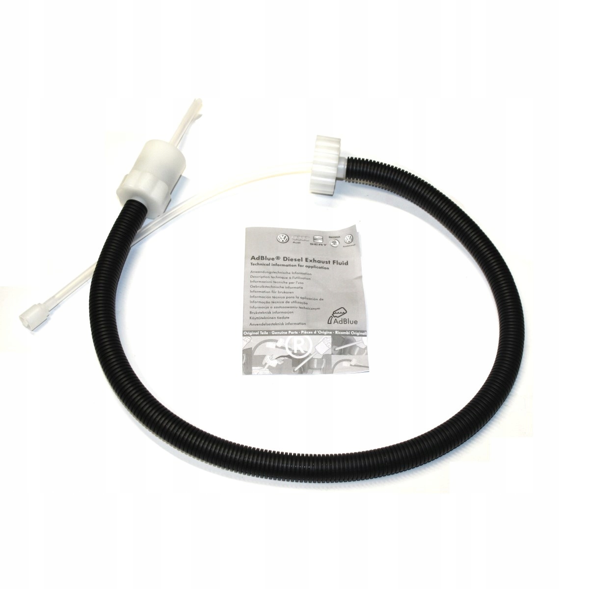 WĄŻ LEJEK ADBLUE VW ORYGINAŁ ASO DPF VOLKSWAGEN AUDI 000012499