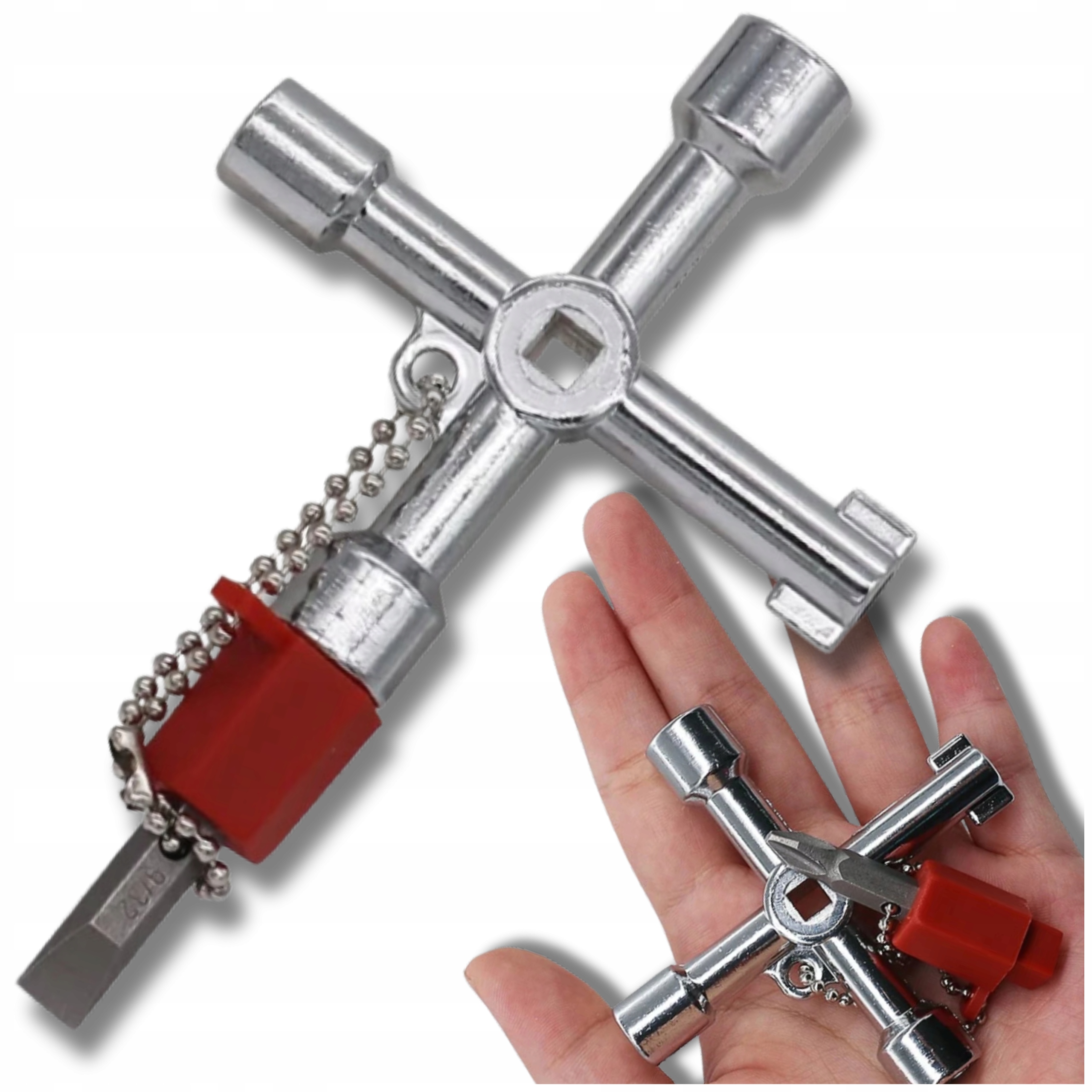 Klucz wielofunkcyjny do szaf technicznych elektrycznych sterowniczych