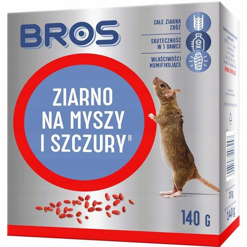 

Bros ziarno na myszy i szczury 140g
