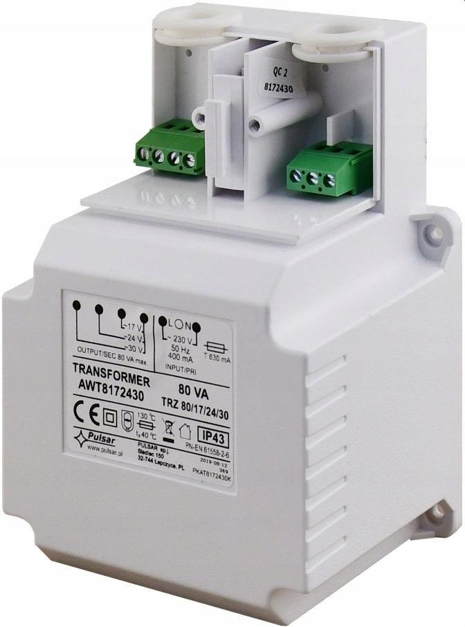 Transformátor Trz 80VA/17/24/30V Pulsar AWT8172430