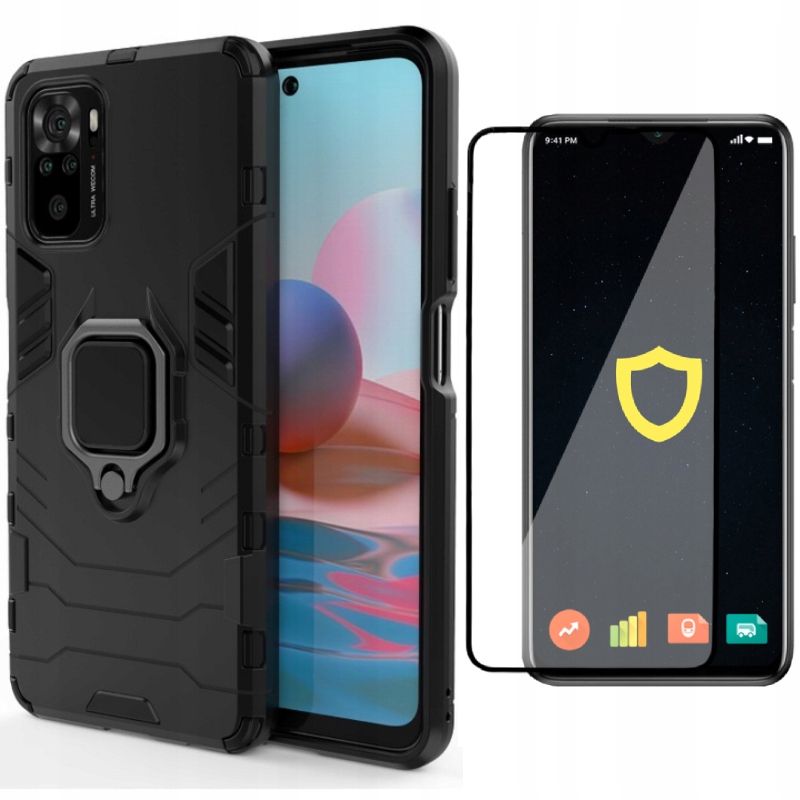 

Etui X-ring Pancerne Do Redmi Note 10/10S Szkło
