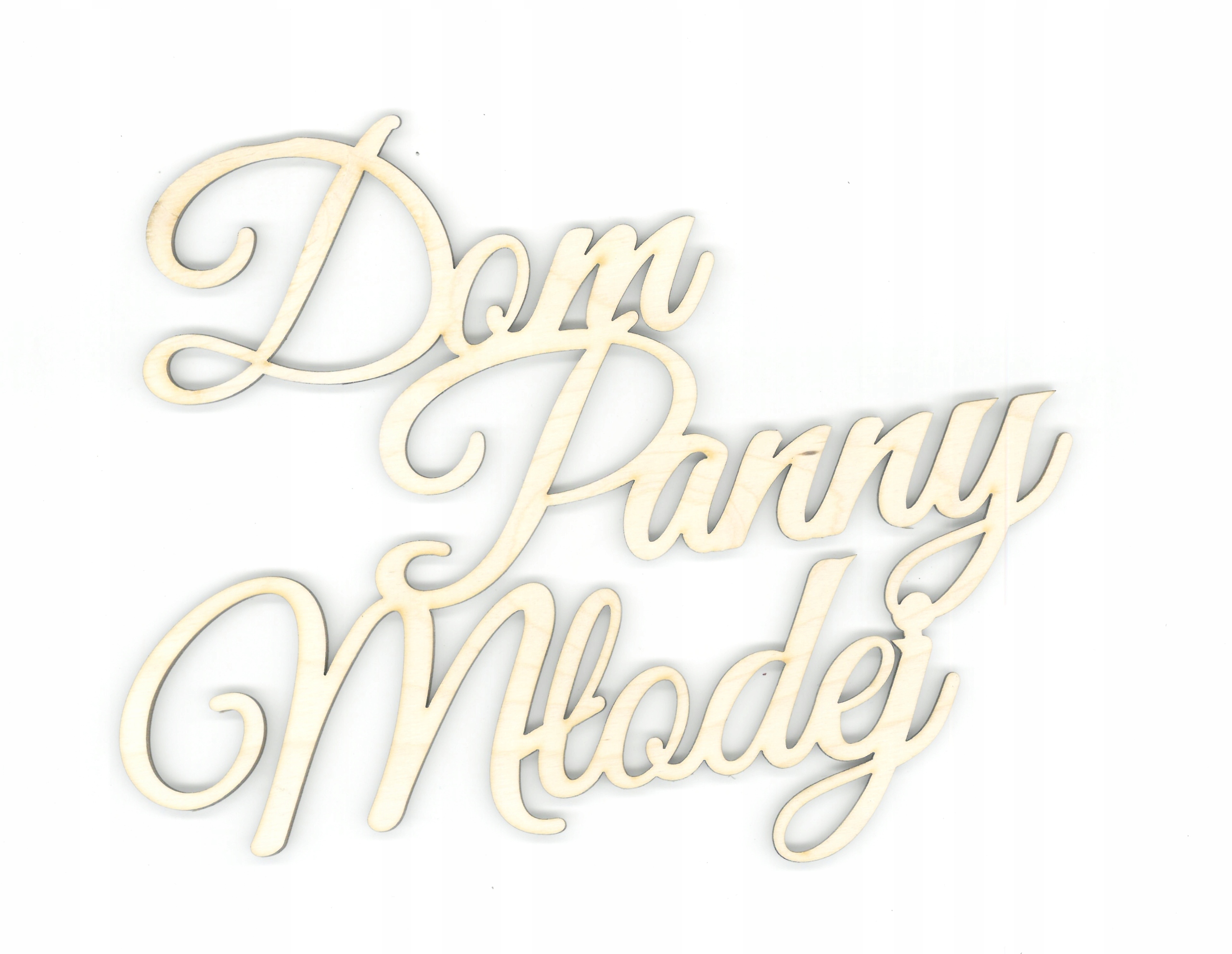 

Dekor Napis Ozdoba Dom Panny Młodej 20x16cm Ślub