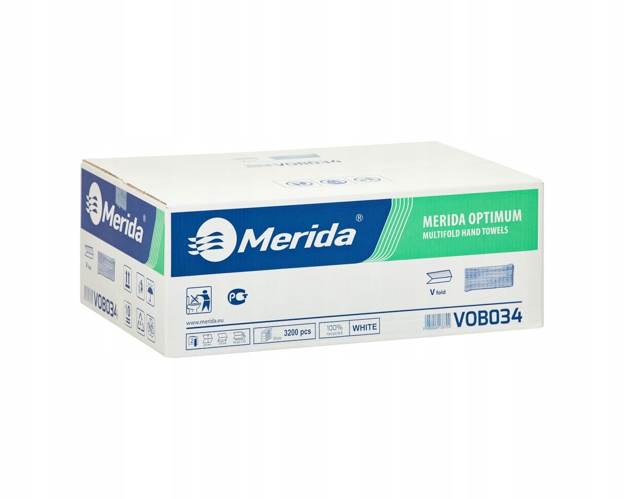 

Ręcznik papierowy celuloza Merida biały