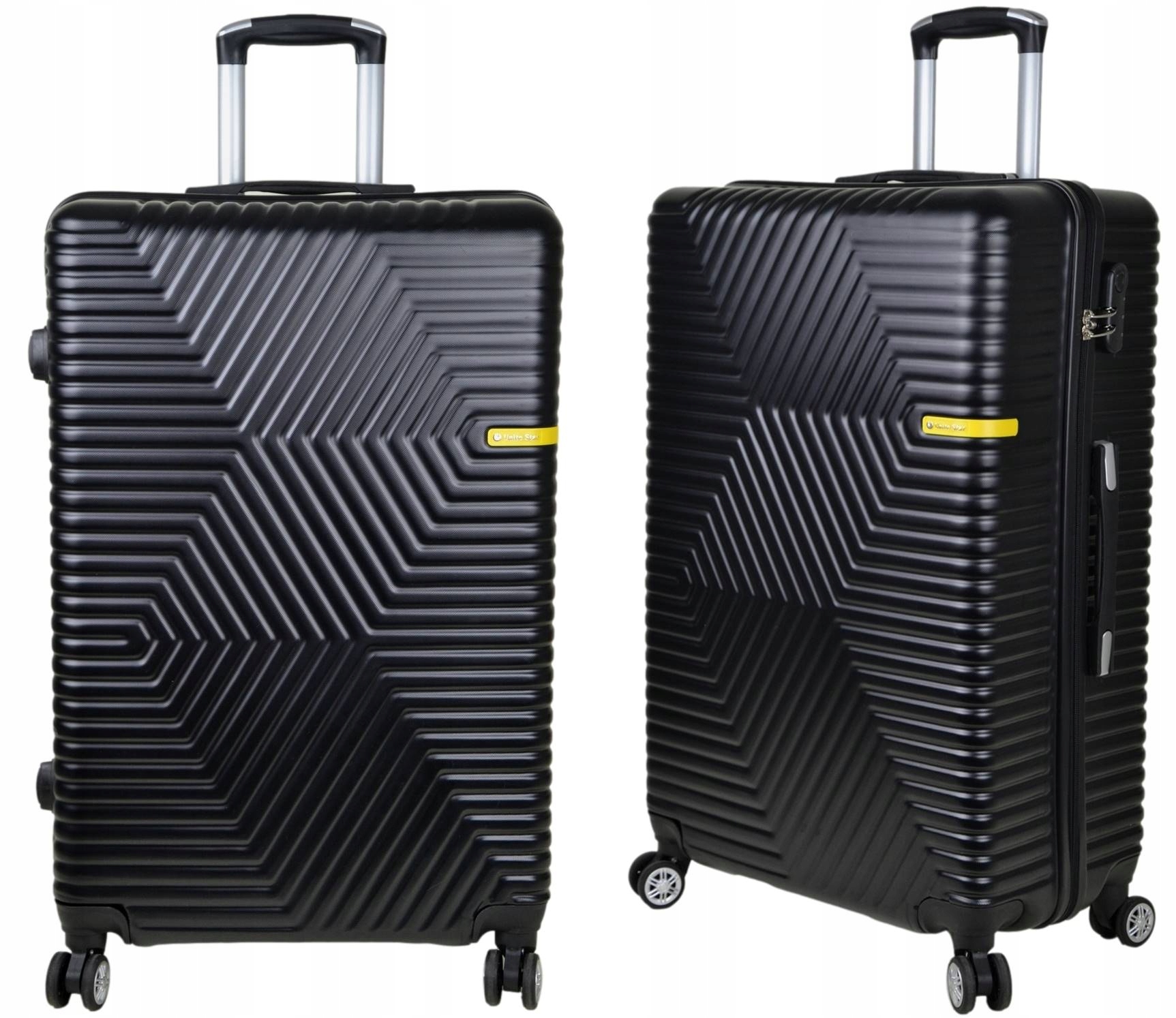 Duża Walizka Poliwęglan Firmy Sunbag Model Libra 90 Litrów kolor czarny