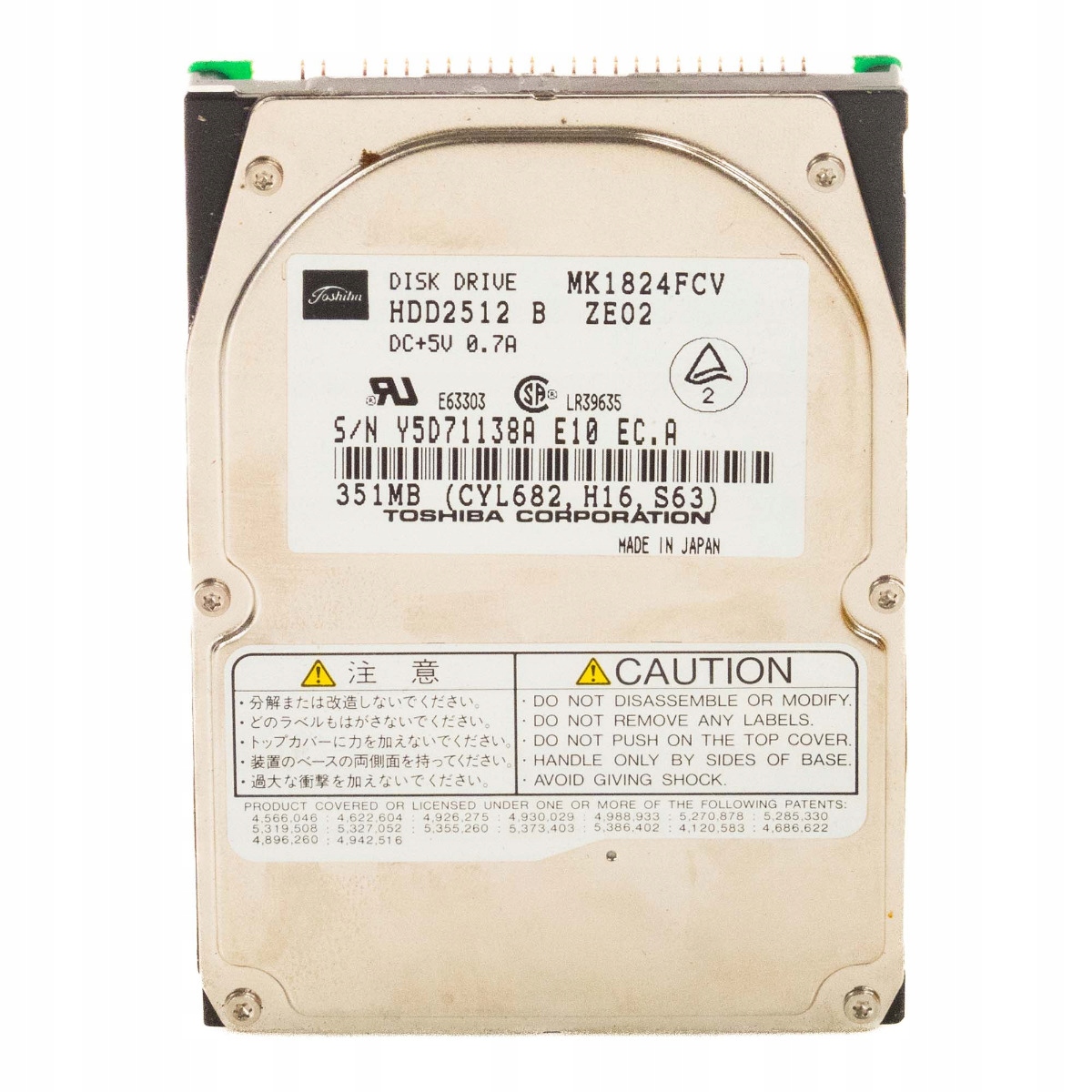 Toshiba 352 Mb 4.2K Ata 2.5'' MK1824FCV