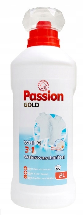 PASSION GOLD Żel do prania Zestaw MIX 4x 2l 8L Color Black White Universal Nazwa handlowa PASSION GOLD Płyn ŻEL do Prania Uniwersalny Color White