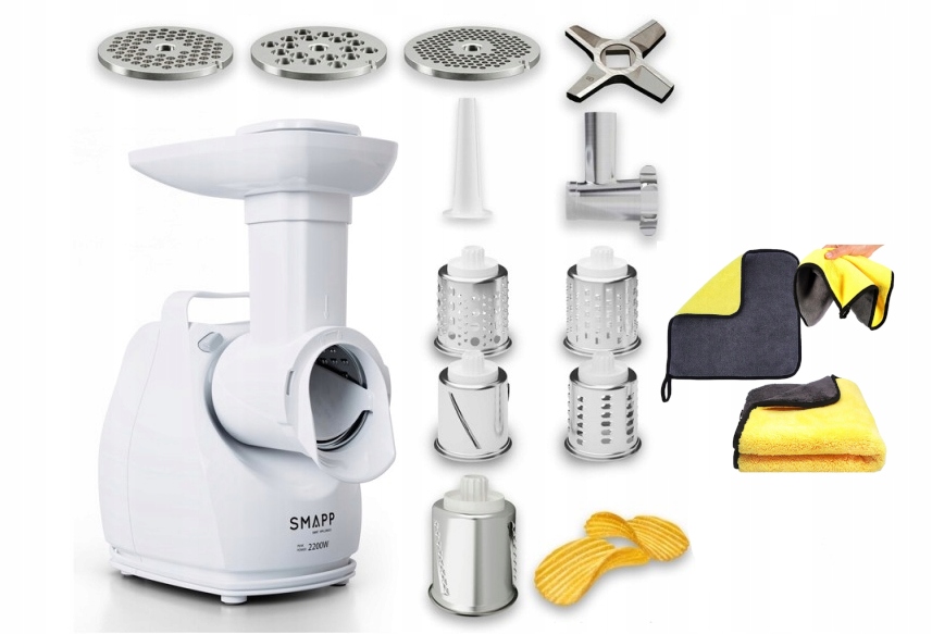 Maszynka do mielenia mięsa z Rewers Smapp 490.81R Biała biały 2200 W