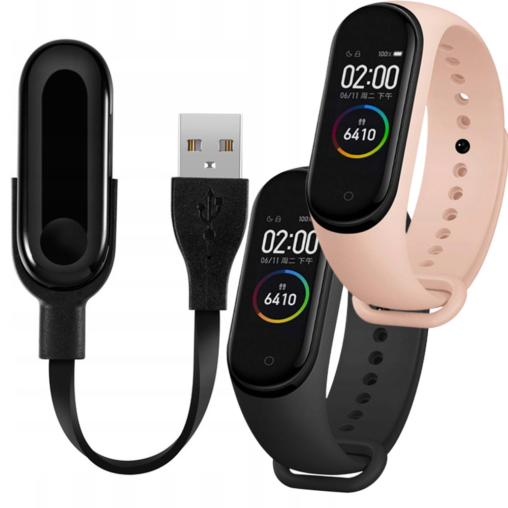 

Zestaw 2 Opaski Do Xiaomi MI Band 3 Ładowarka