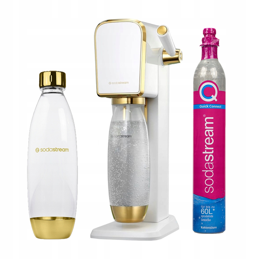 Saturátor na sýtenú vodu Sodastream Art Špeciálna edícia s fľašou, biely