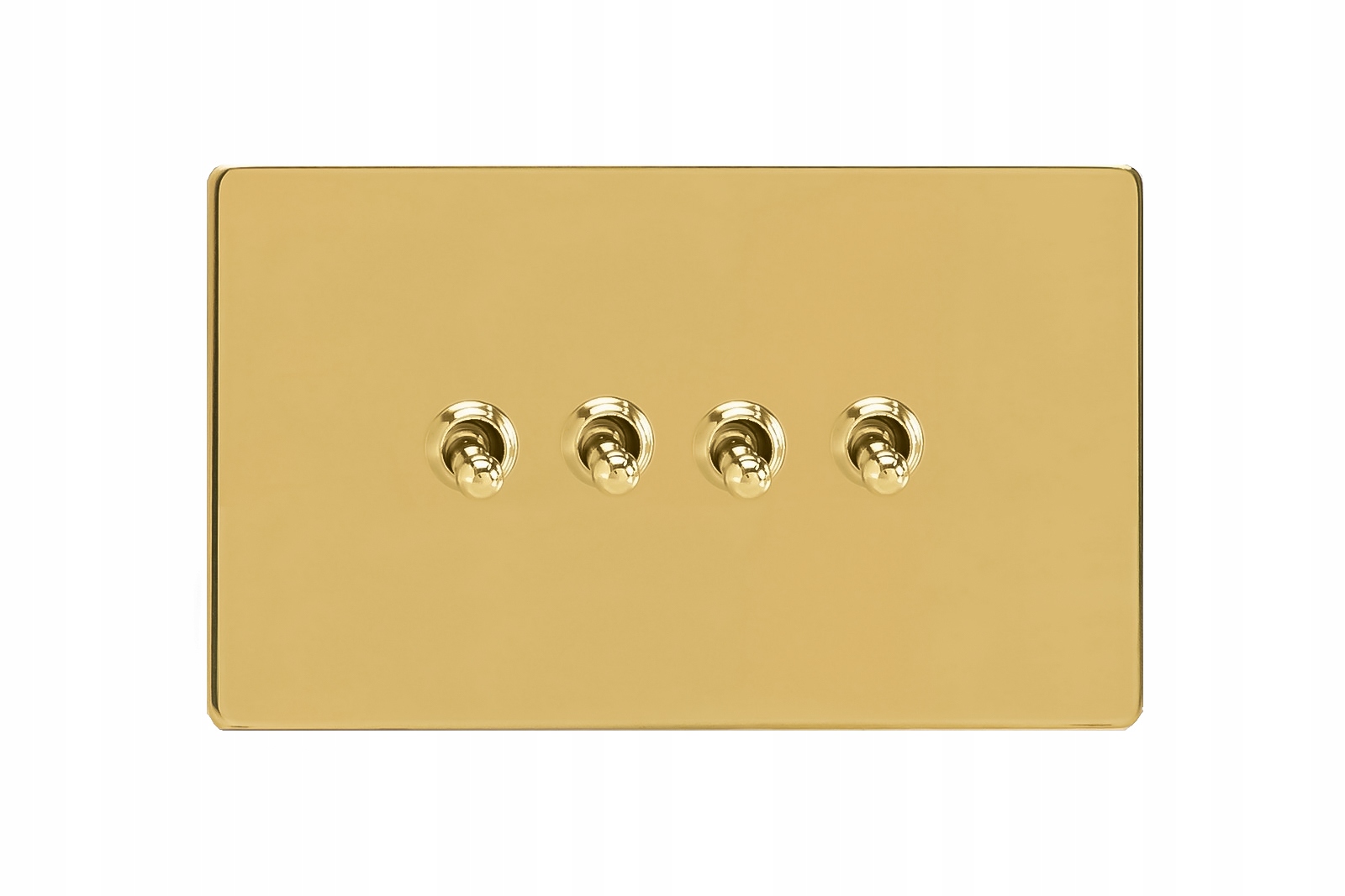 Wyłącznik uniwersalny schodowy mosiądz polerowany