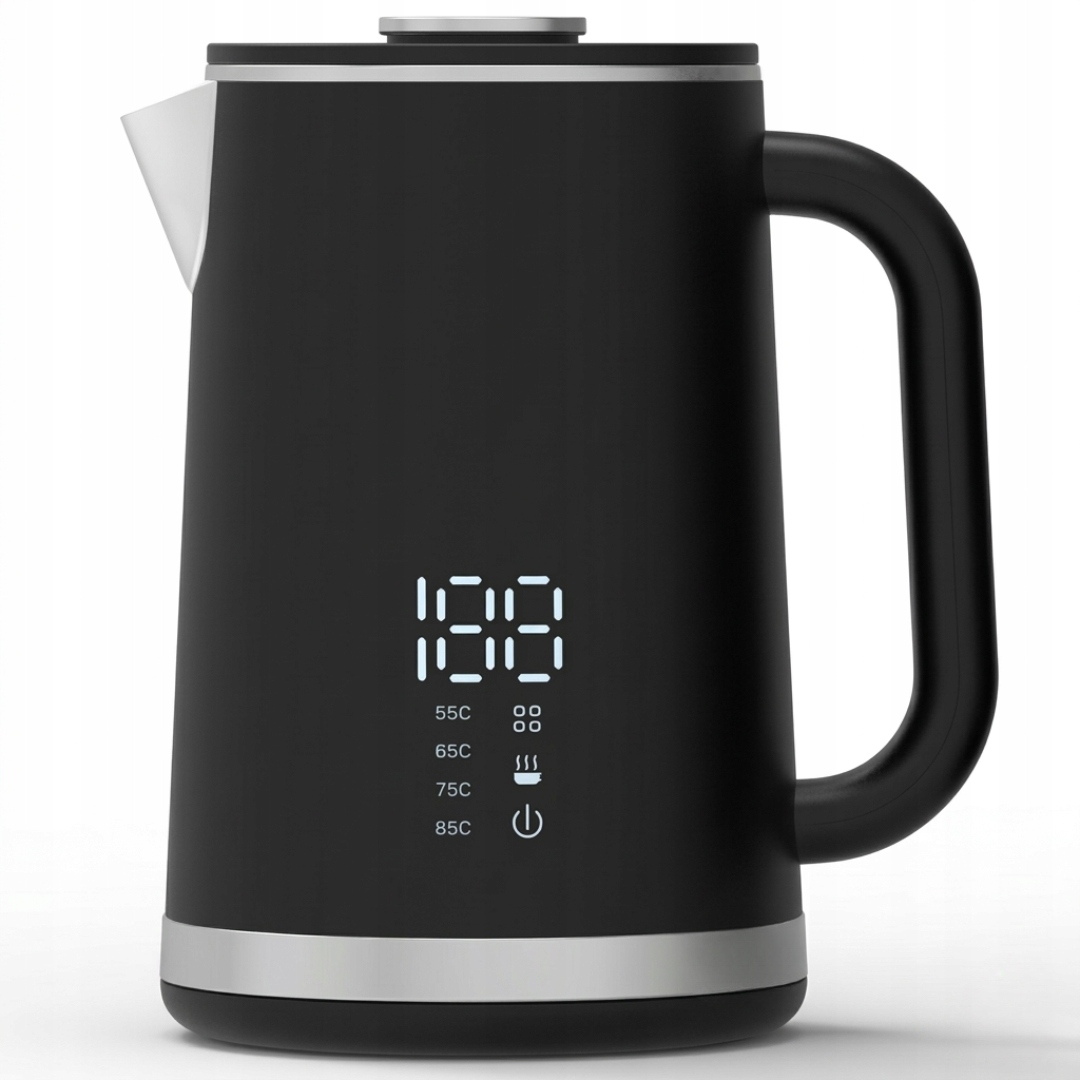 Czajnik Elektryczny Bezprzewodowy 1,6 L Regulacja temperatury |LED|Czarny