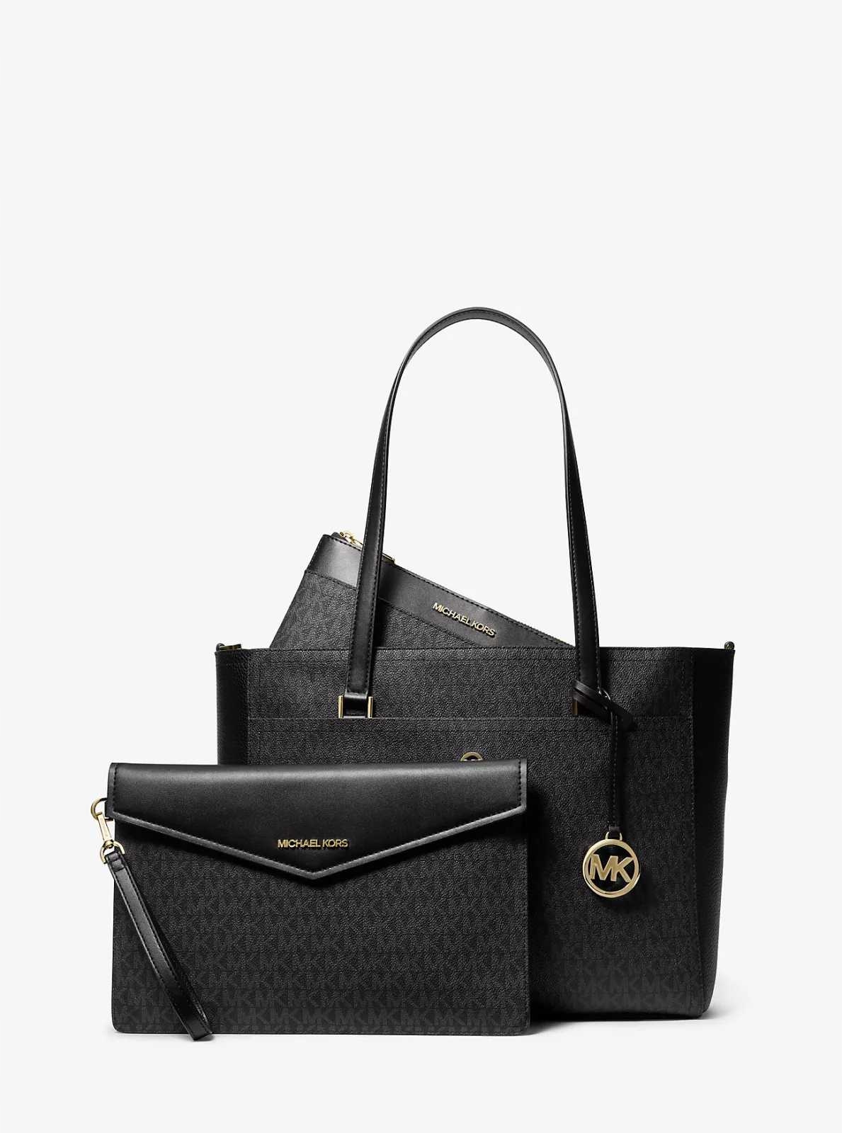 Michael Kors dámská kabelka velká a crossbody 3v1 Maisie černá
