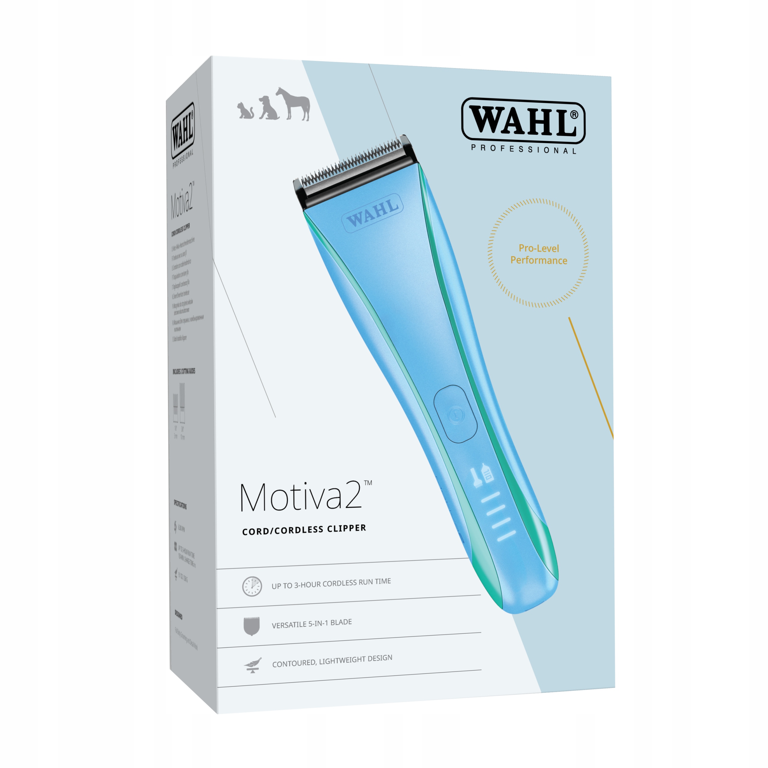 Wahl Motiva 2 Cord Cordles Clipper Blue maszynka bezprzewodowa