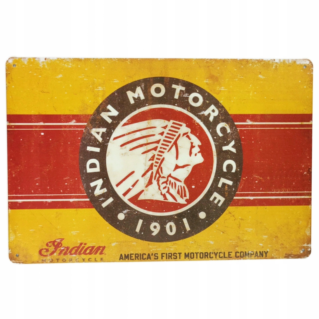 

Motor Indian 1901 Tabliczka Tablica Blacha Ozdobna