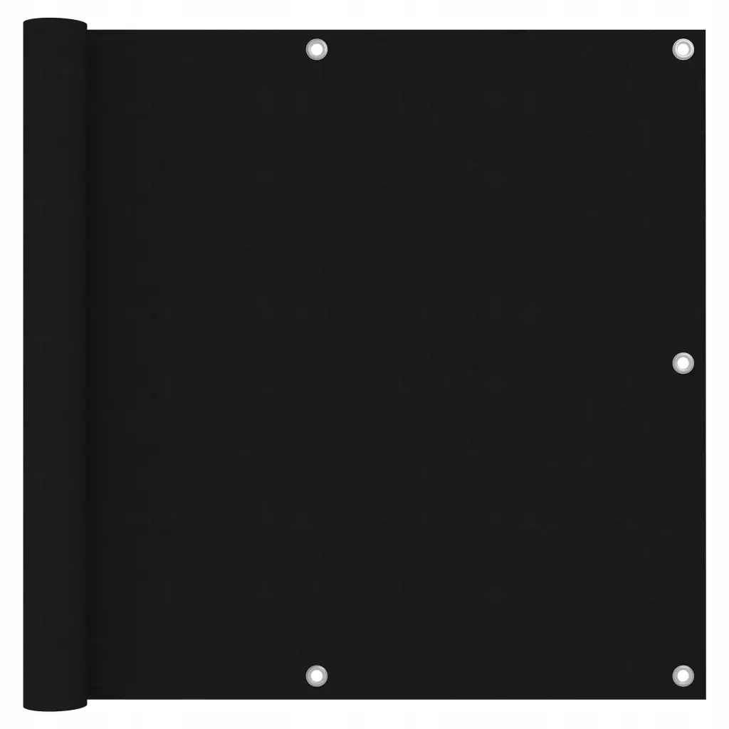 Voděodolná boční markýza z tkaniny Oxford, černá, 90 x 400 cm