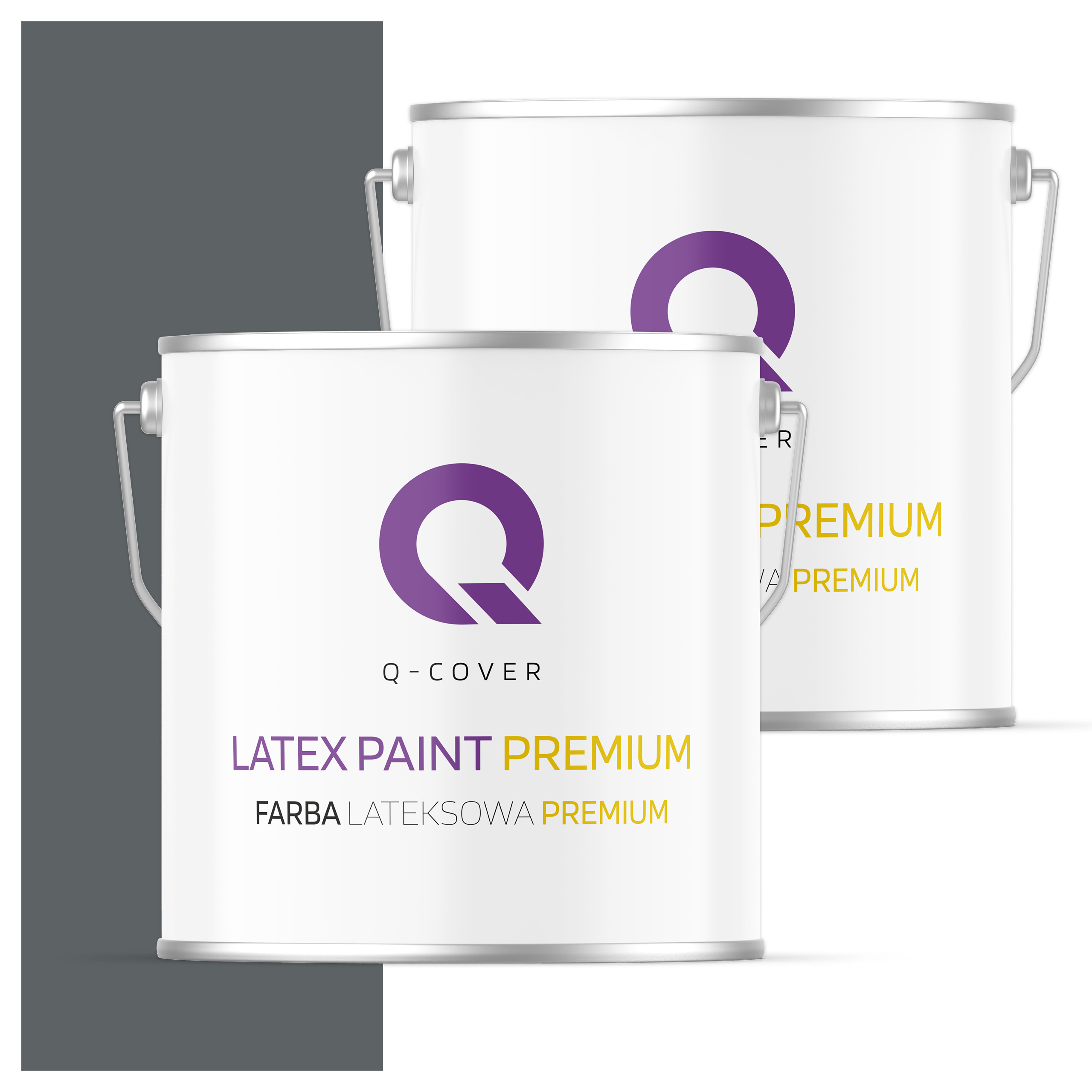 Umývateľná farba na steny stropov 5L Hlboká matná antracitová H0912