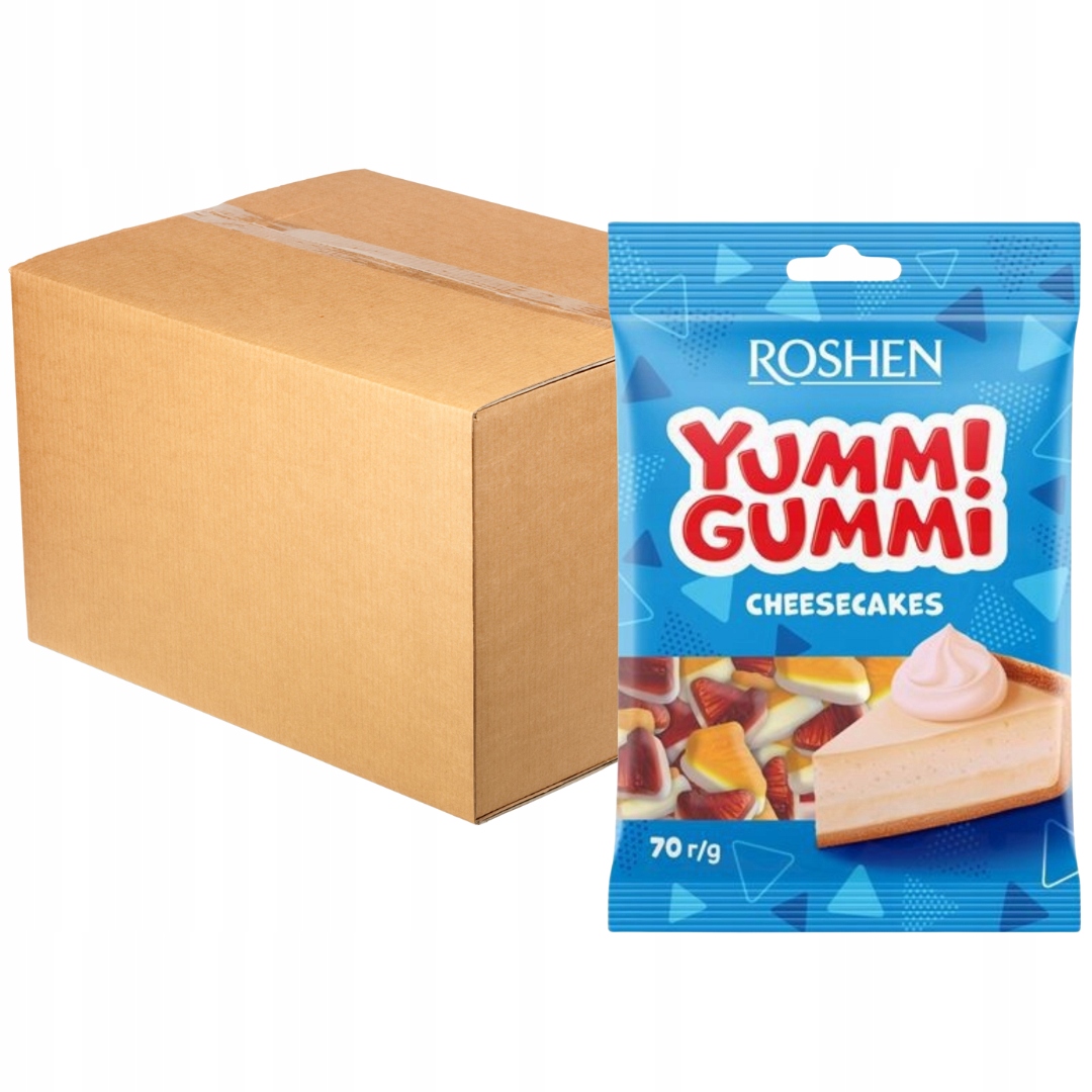 Levně Roshen Yummi Gummi cheesecaky 70 g x 22 kusů