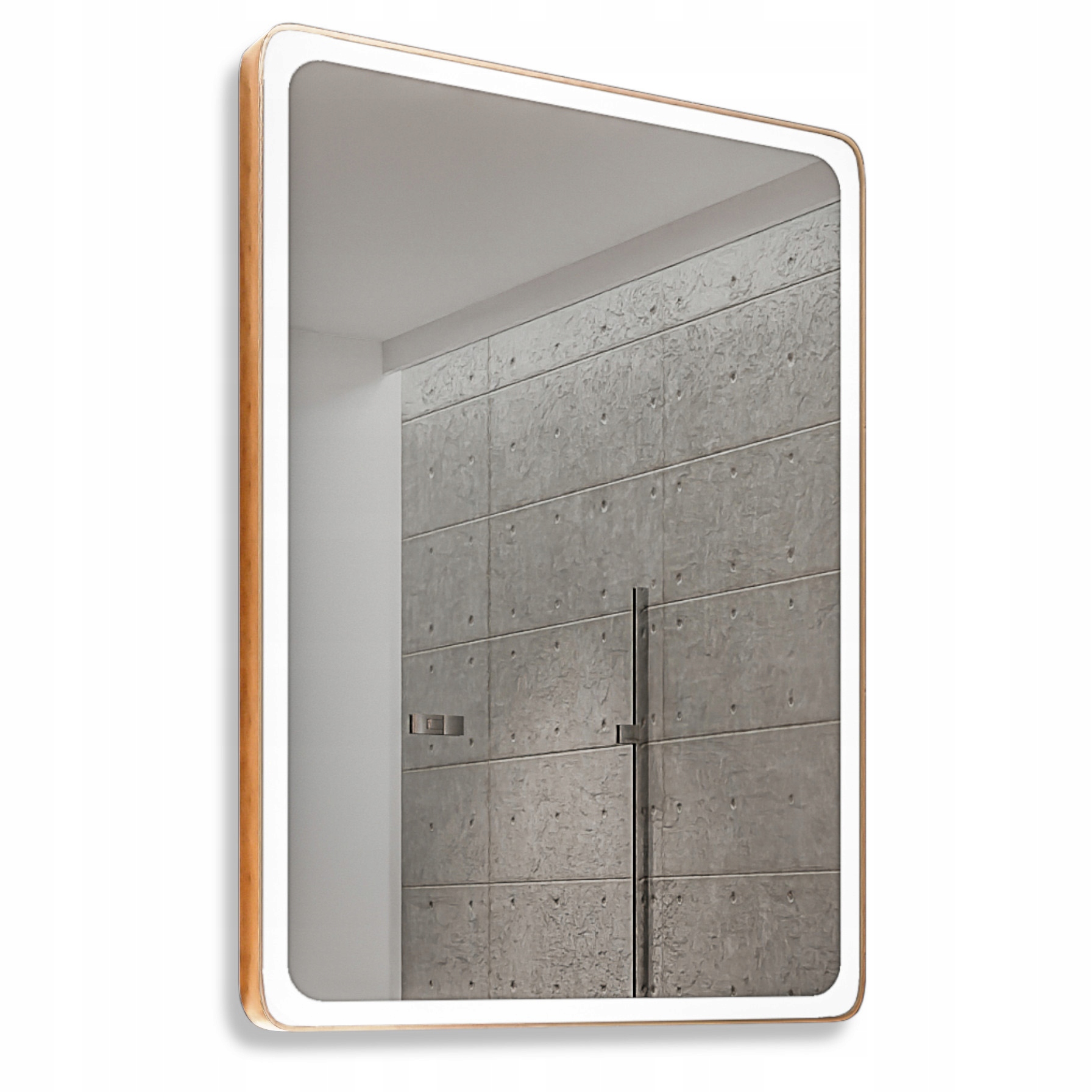 

Lustro Złota Rama Led 50x70 Osaka Glamour