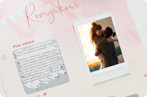 The Story Time - album dla par zdrapki przygody Wykonanie albumu album klejony