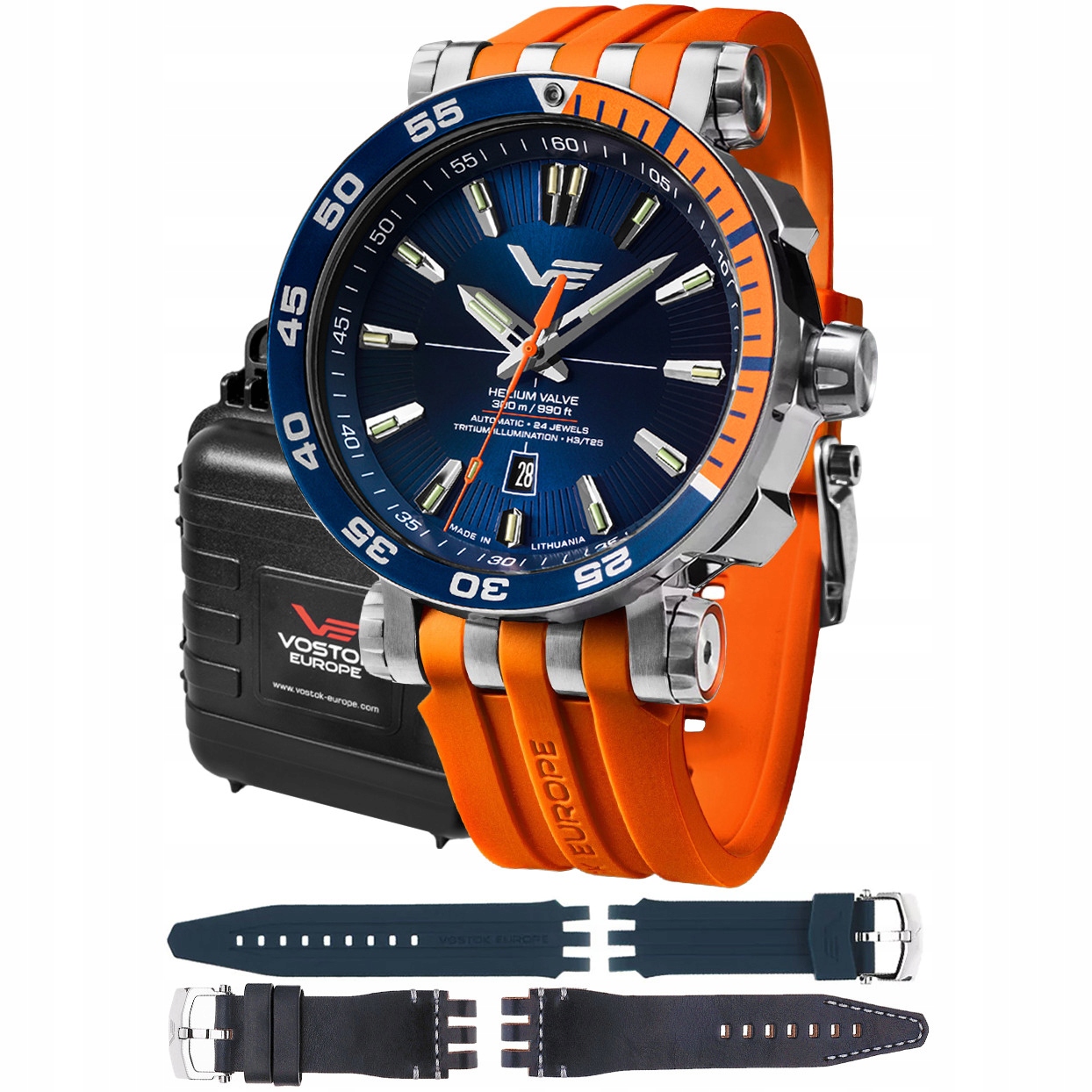 Pánské Hodinky Vostok Europe NH35A-575A715SO oranžové
