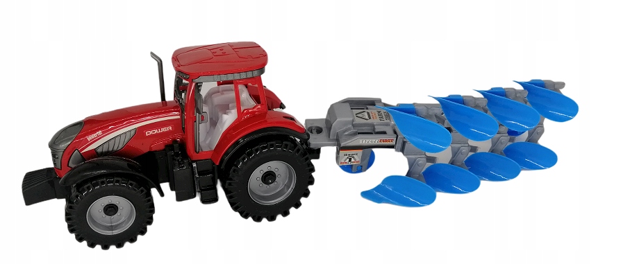 

Duży Traktor Z Napędem I Z Przyczepą Rolniczą