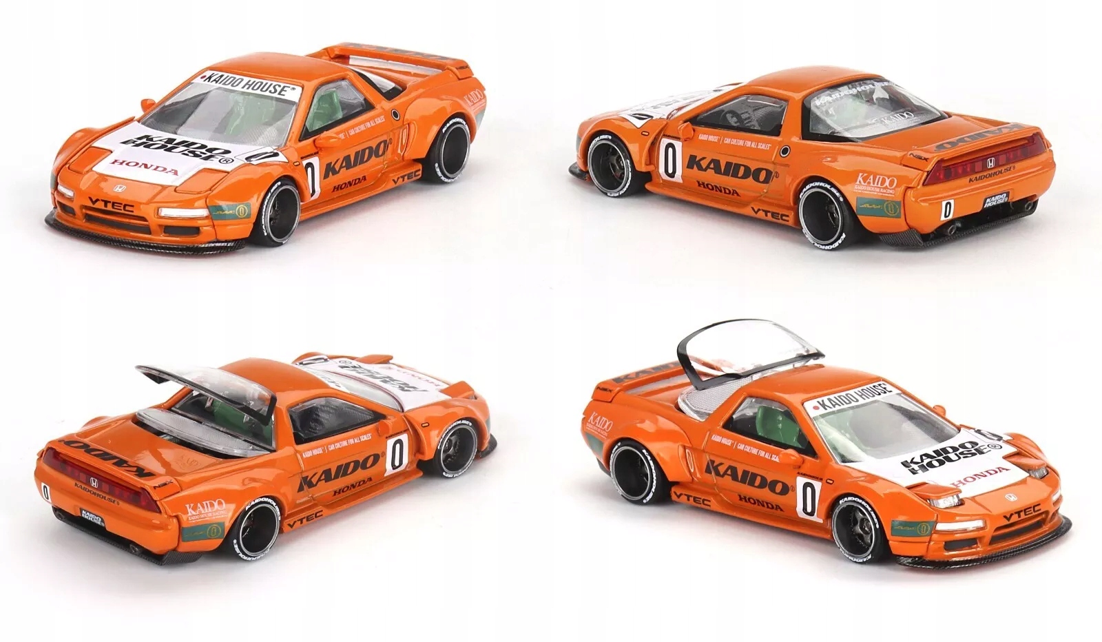 Honda NSX Kaido Racing V1 - 1990, orange Kaido House Mini GT 1:64