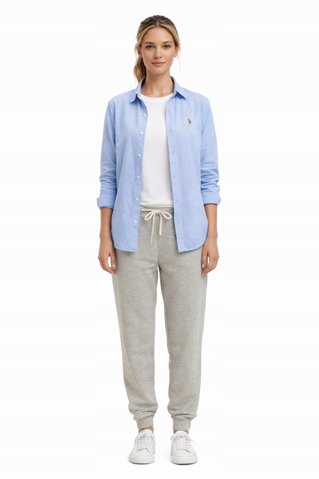 Polo Ralph Lauren Modrá Klasická Bavlněná Košile Xs I4C