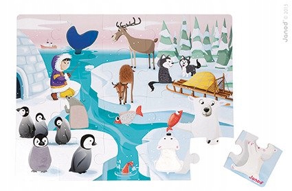 

Puzzle sensoryczne 20 elementów Lodowa kraina, Jan