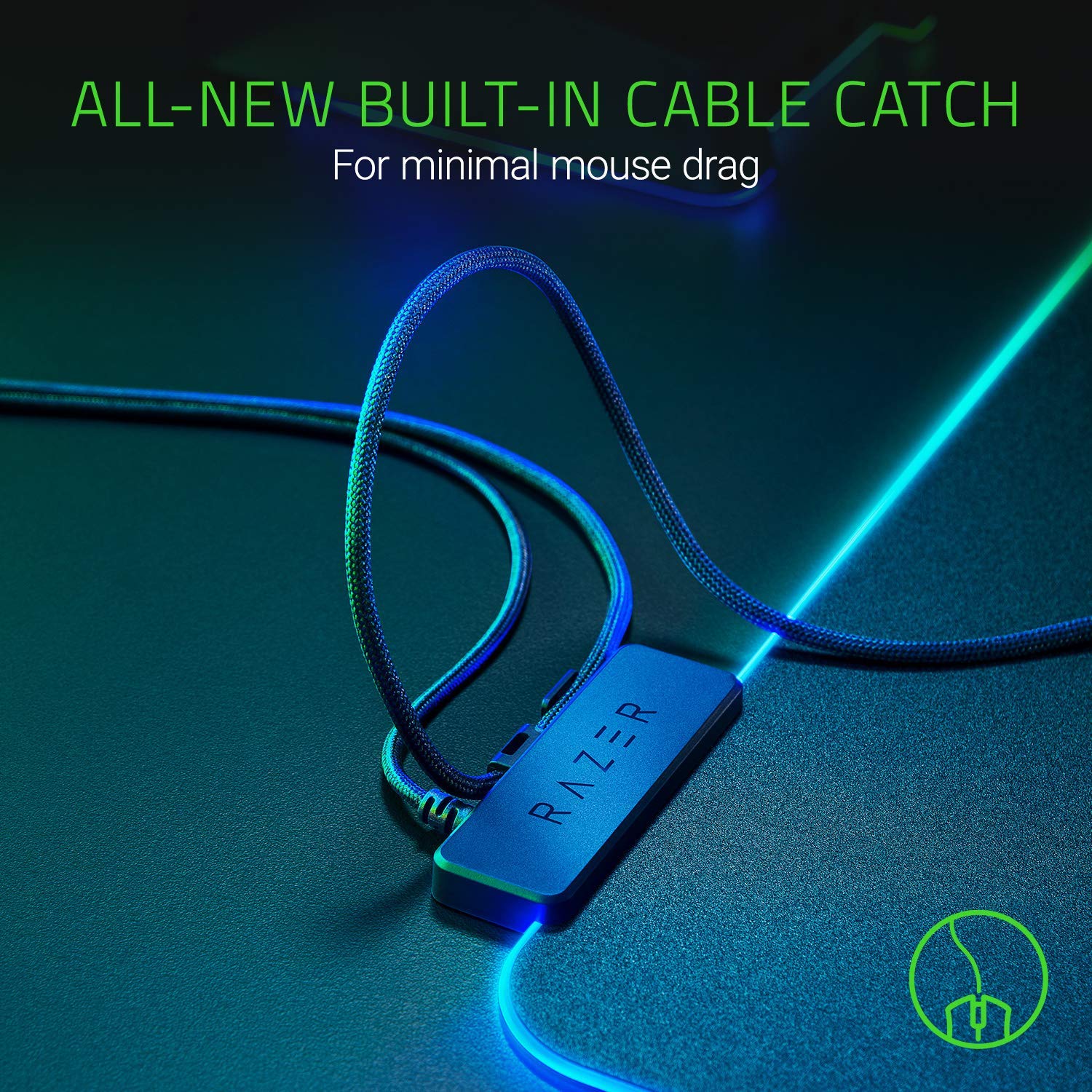 RAZER Firefly V2 Podkładka Gamingowa RGB Mikrotekstura Antypoślizgowa — miniatura 6