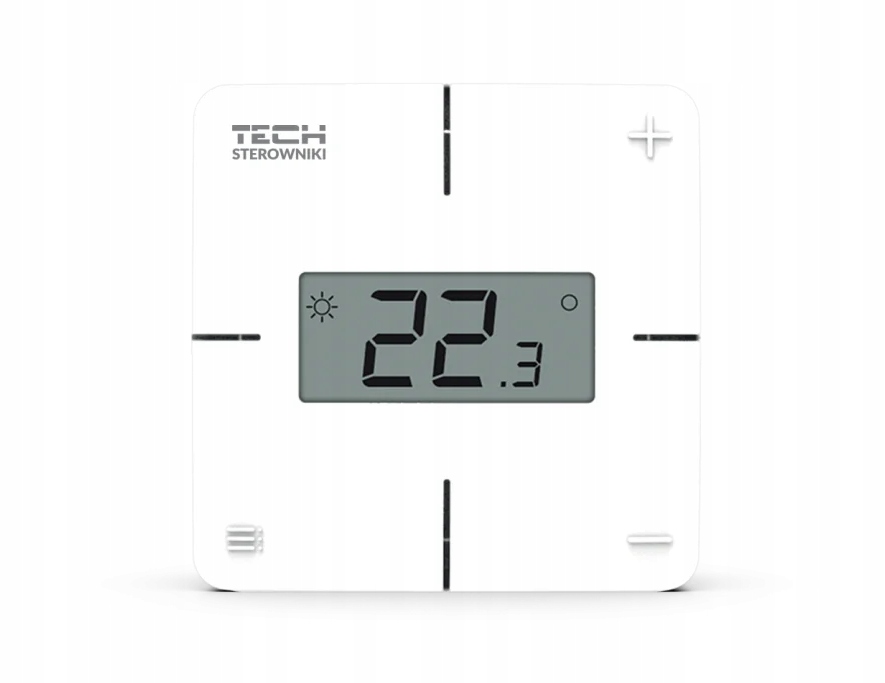 Bezdrôtový regulátor teploty R-8X biely pre vykurovacie systémy