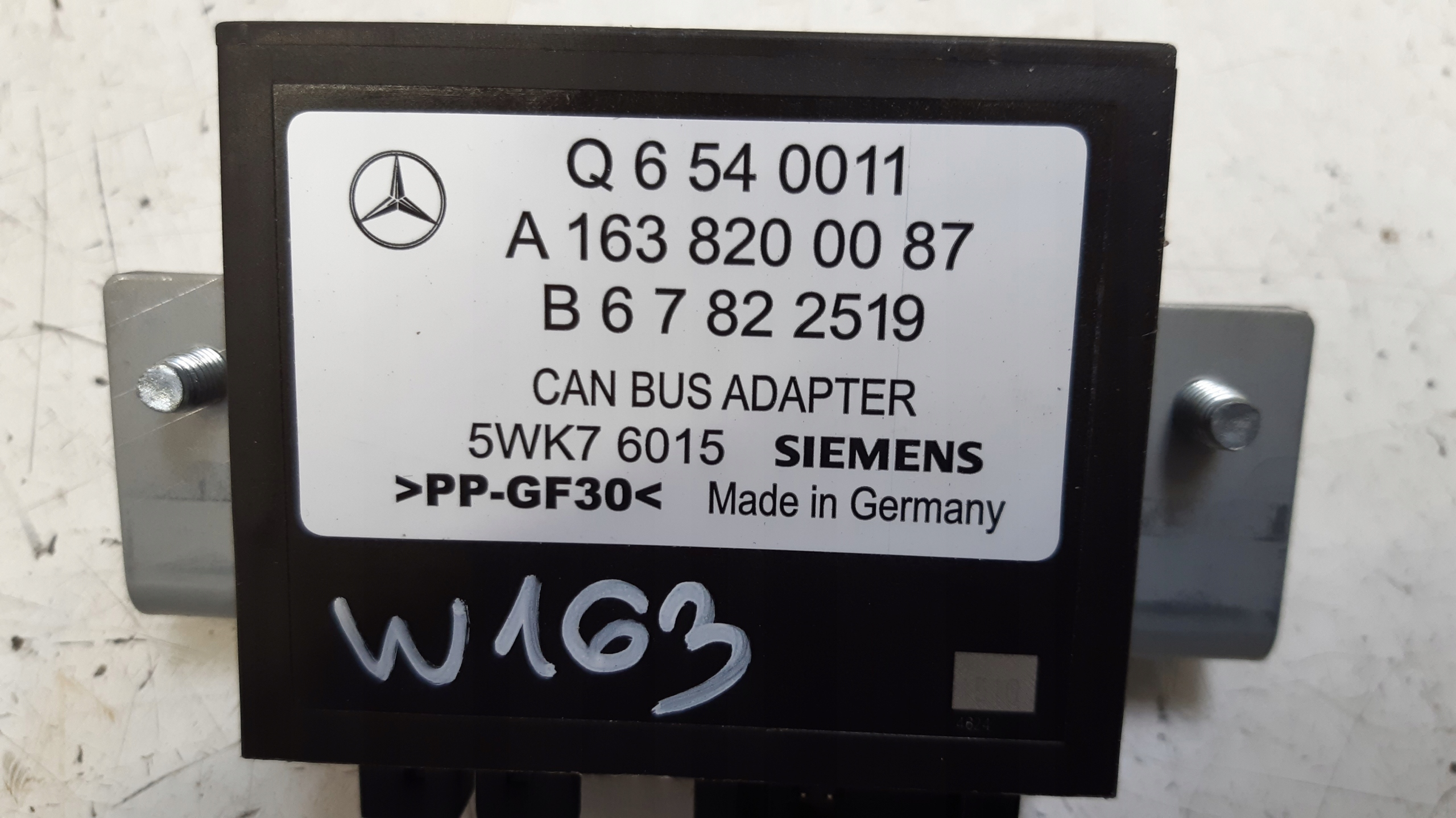 Bedienteil canbus 1638200087 Mercedes ML W163