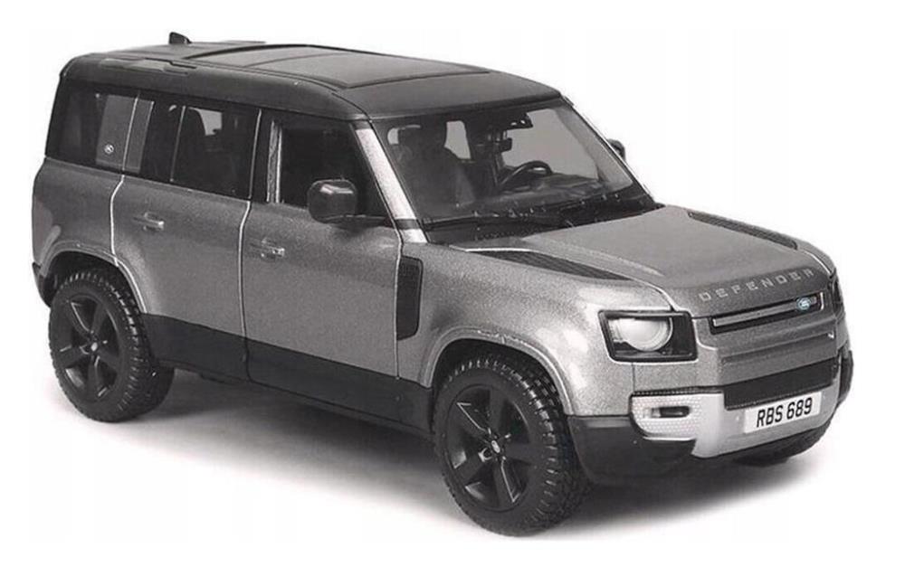 Land Rover Defender 2022 Stříbrná 1:24 Bburago