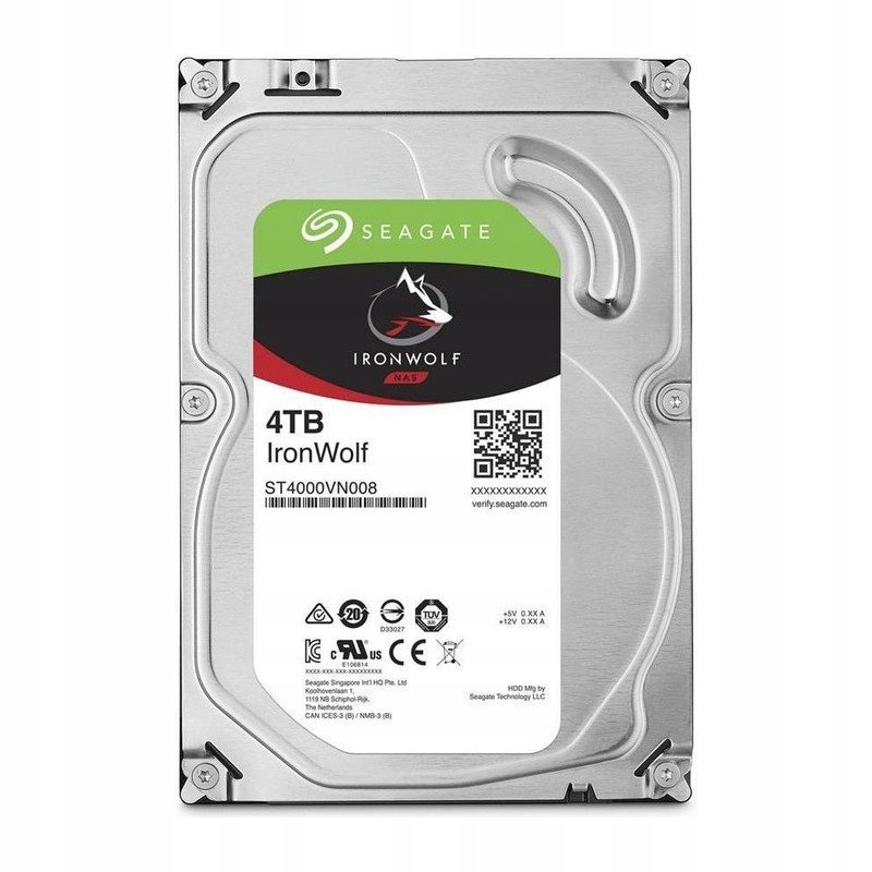 Seagate 4TB IronWolf 5.9K 64MB Sata III 3.5'' ST4000VN008
