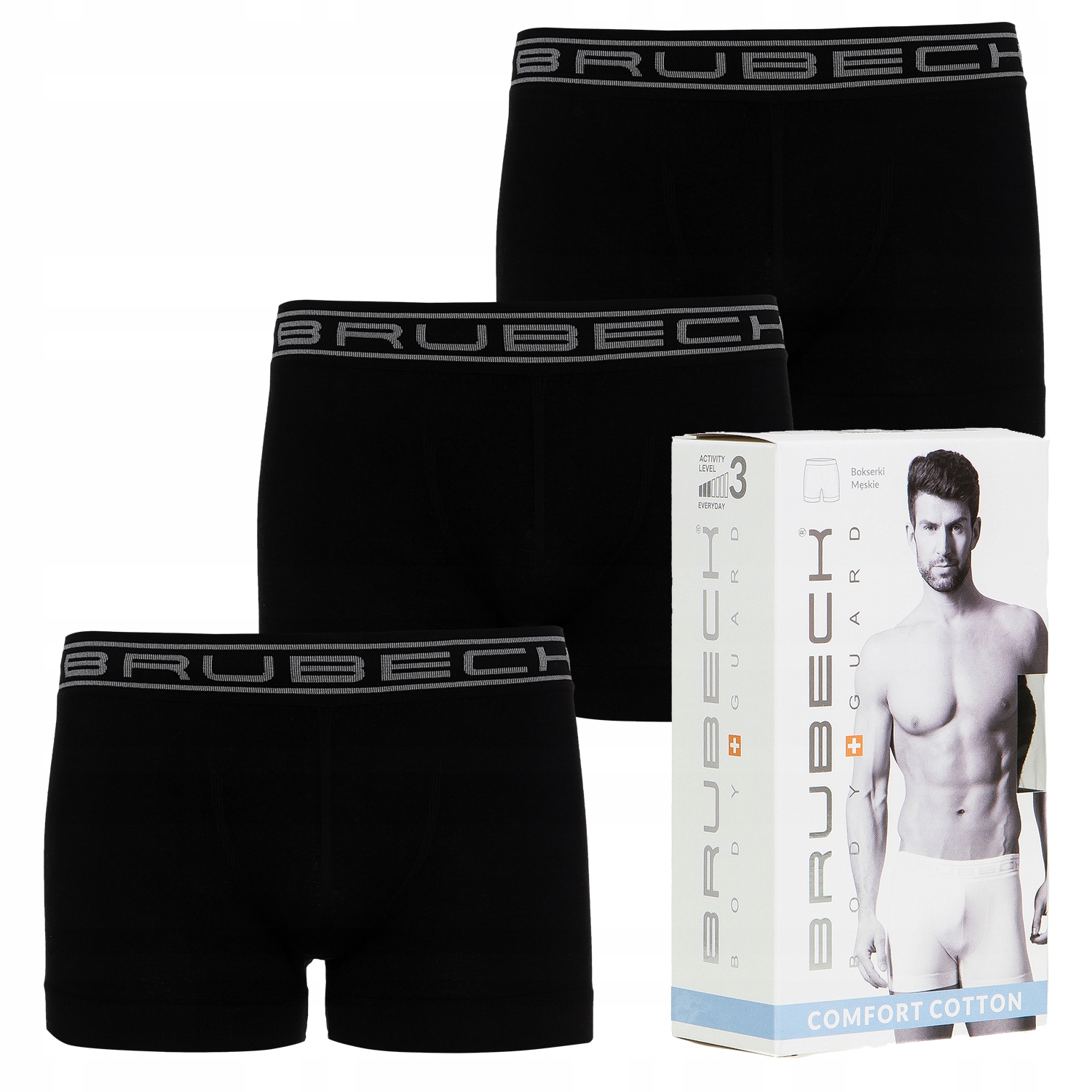 

Bokserki Męskie Shortbox 3szt Brubeck 2XL BF44