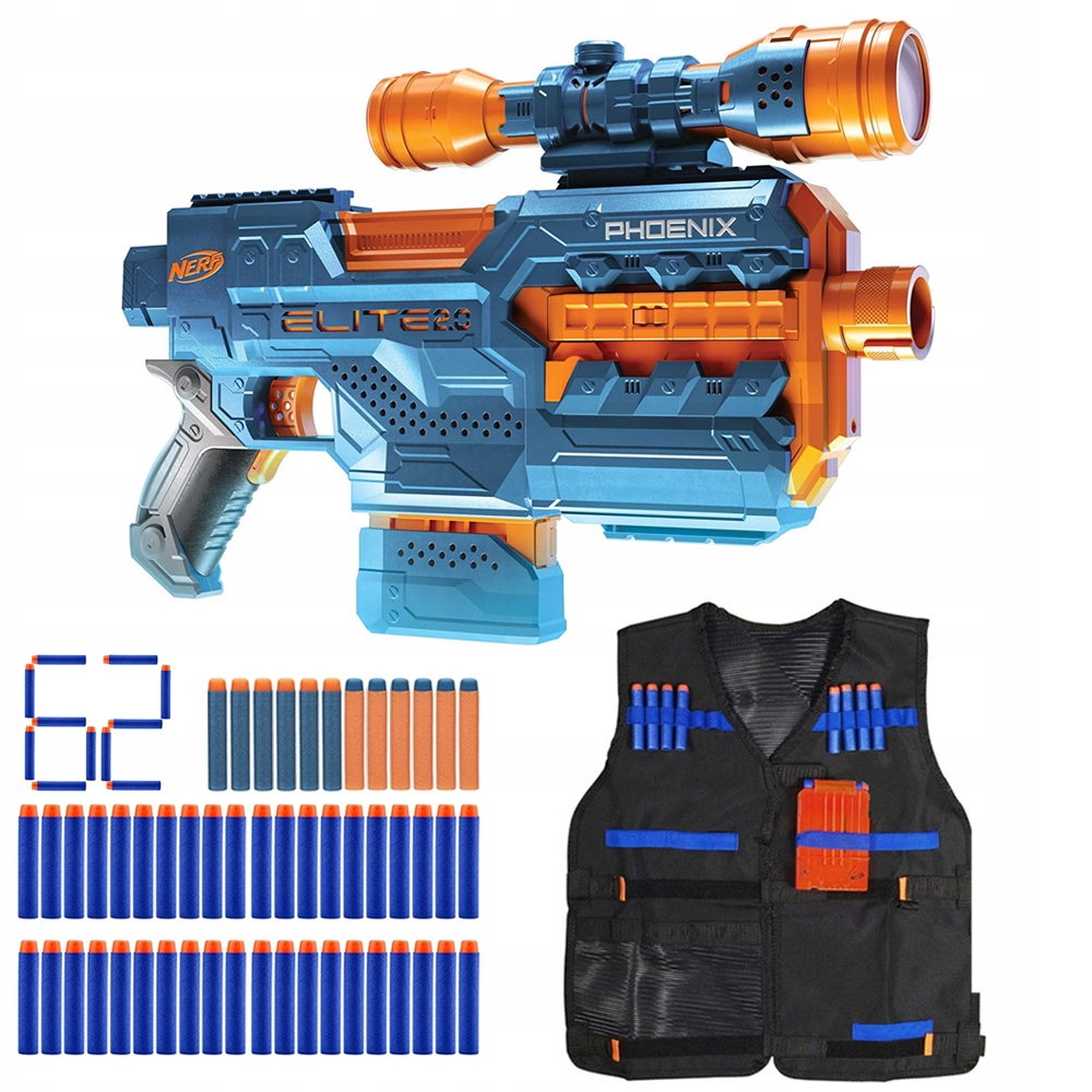

Nerf Elite 2.0 Phoenix CS-6 Kamizelka 62x Strzałki