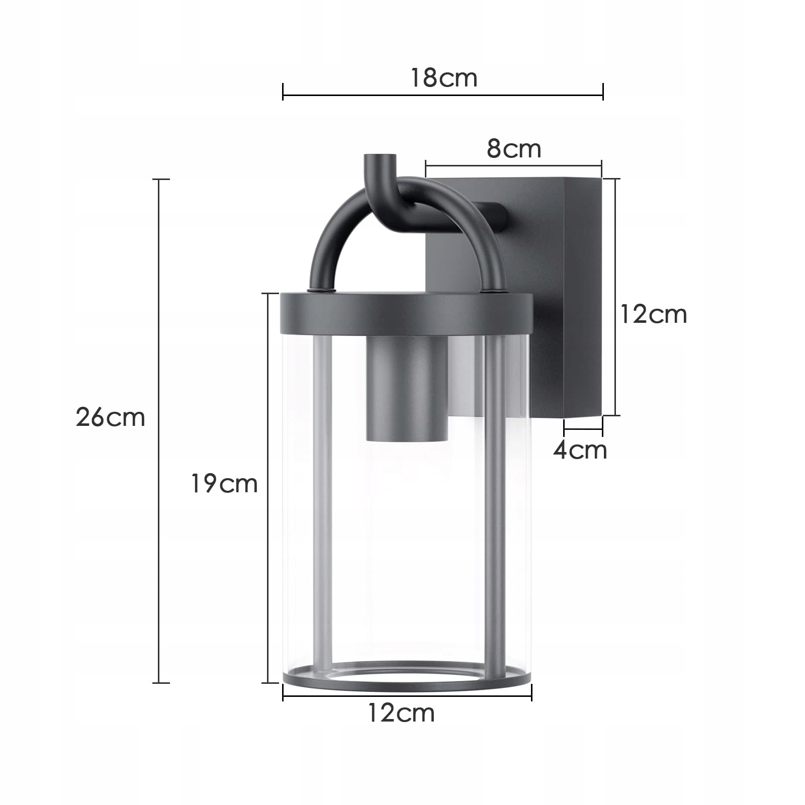 KLIGHTEN Lampa Zewnętrzna Vintage Industrialna E27 IP44 40W Max — miniatura 5