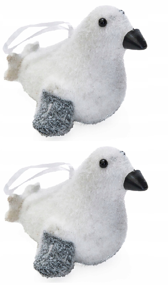 ZAWIESZKA NA CHOINKĘ STROIK BIAŁA ZIMOWA KPL 2SZT