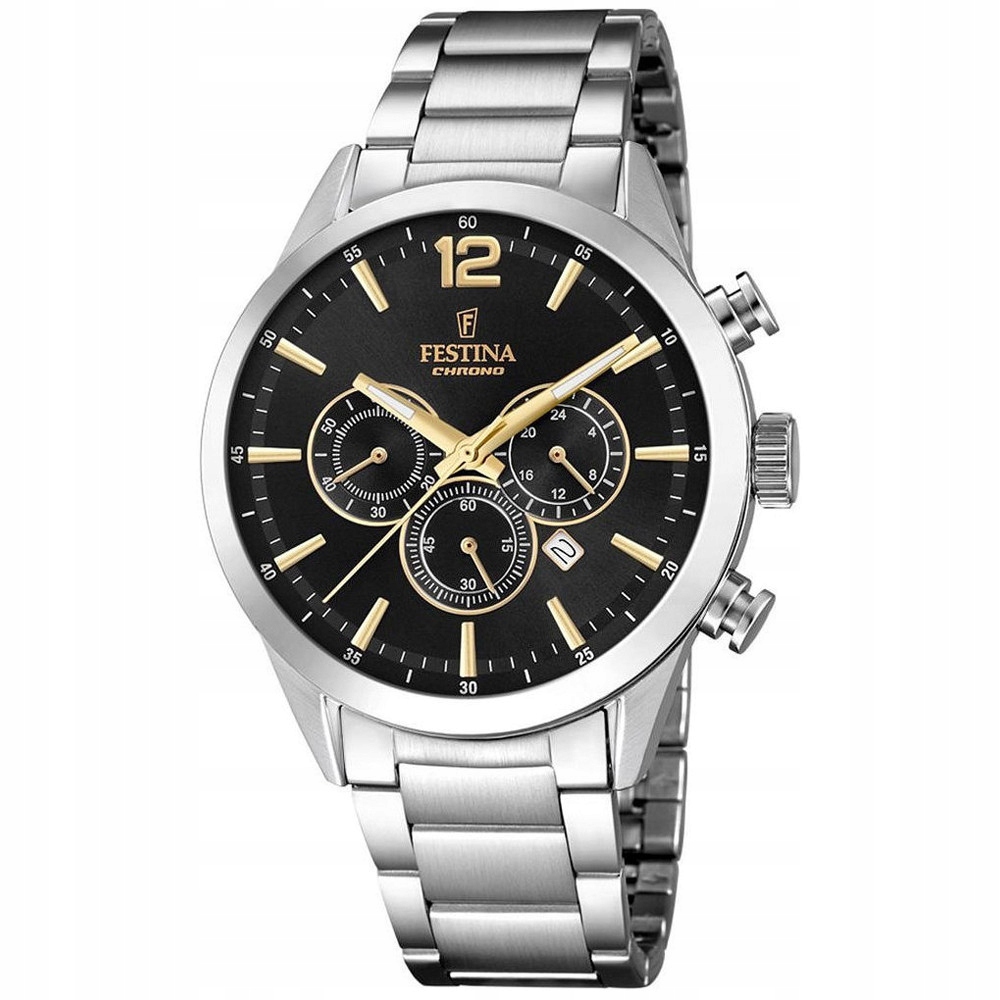 Pánské Hodinky Festina F20343-4 stříbrné