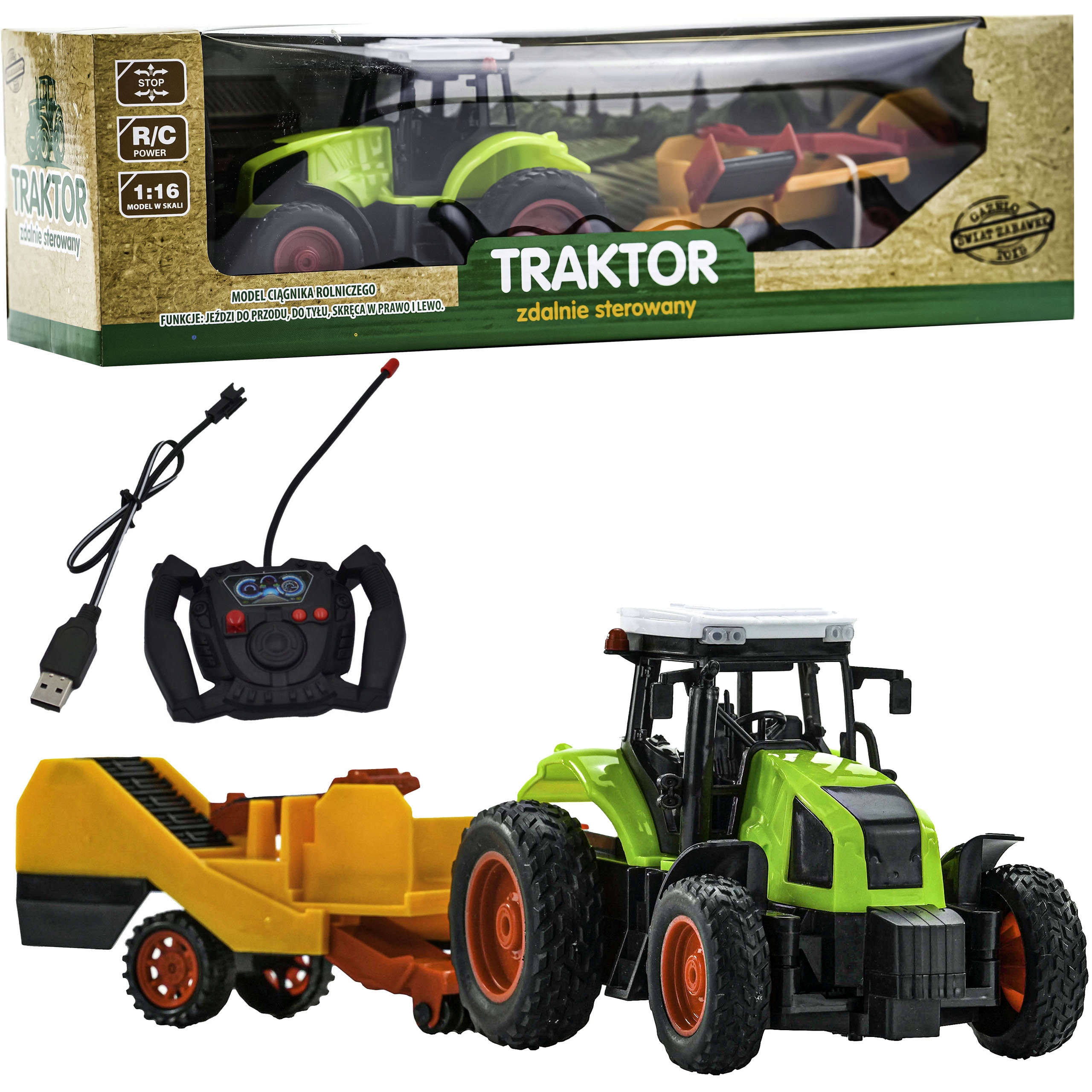 

Rc Zdalnie Sterowany Traktor Kopaczka Ziemniaków