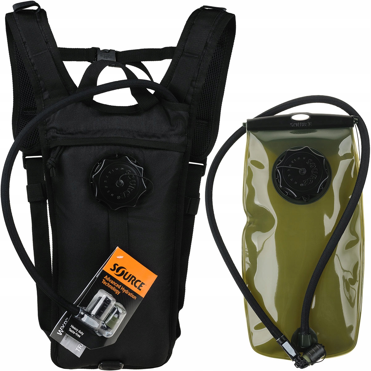 Source Wxp 2l Transporter Batoh Hydrovak Camelbak na vodu Černá