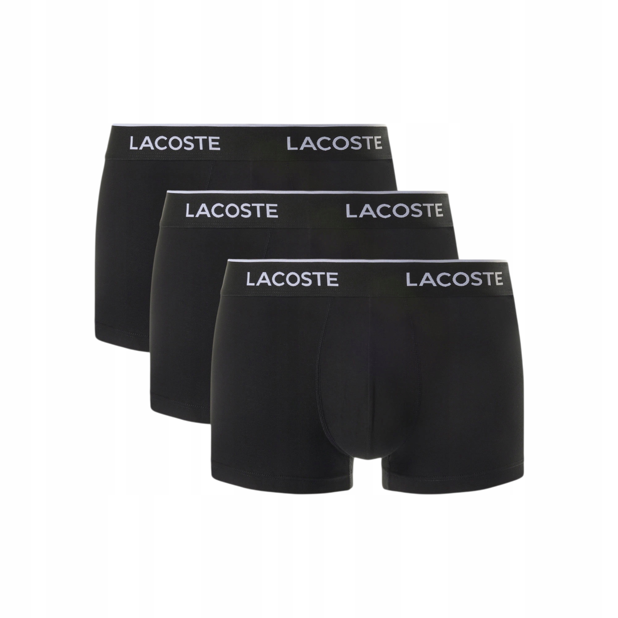 Lacoste 5H1300 Boxerky 3pack černé slipy šortky bavlna velikost L