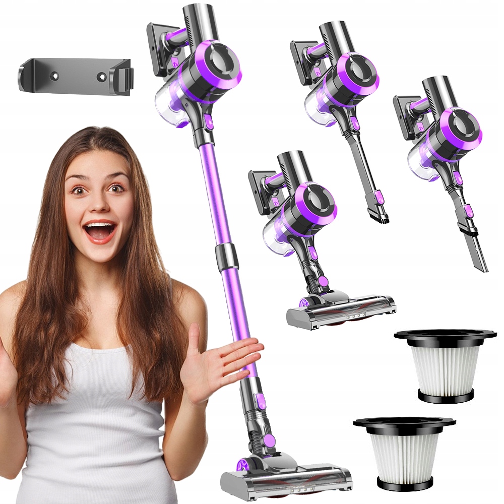 Odkurzacz Bezprzewodowy Pionowy Ręczny Bezworkowy Lekki Mop Mopujący 6W1