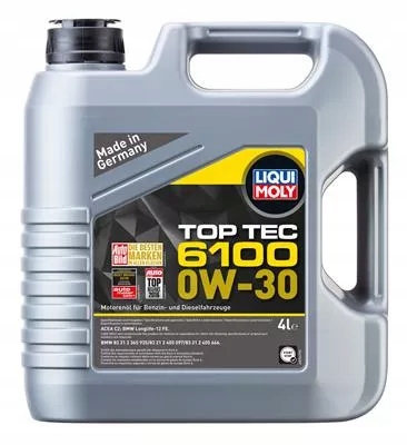 Масло Liqui MOLY 0W30 4L TOP TEC 6100 C2 / LL - 12 FE
