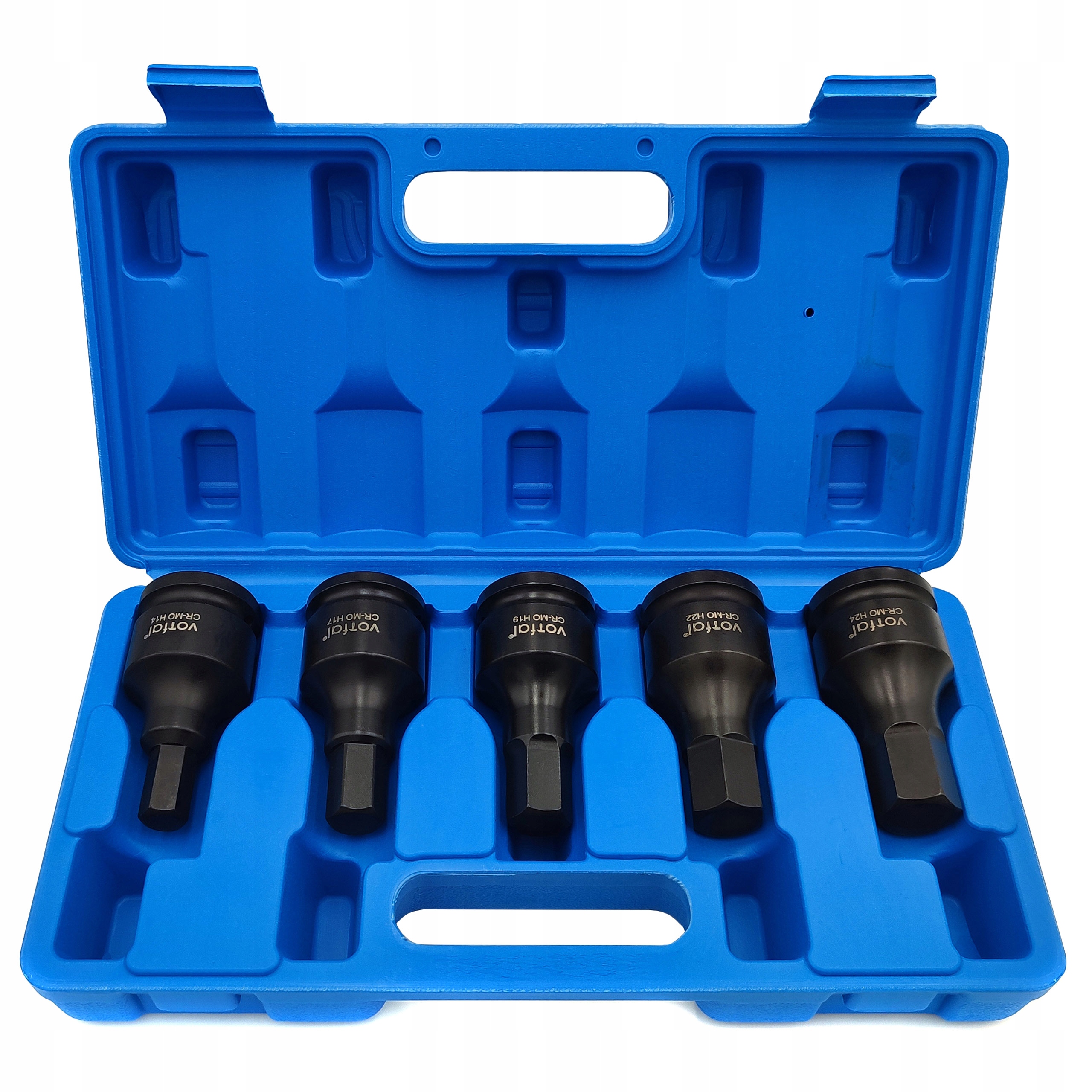 Sada Nástrčných Klíčů Imbus Hex 3/4" 14-24 mm Ampulové Úderové Klíče 5 ks