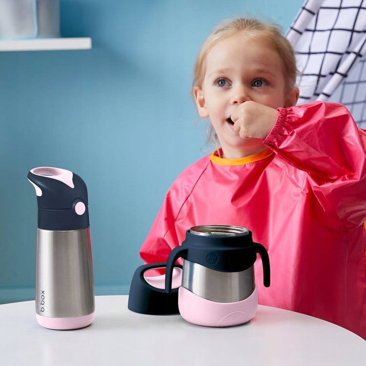 Termos na jedzenie 335 ml, Indigo Rose, b.box Maksymalne utrzymanie zimna do 7 h