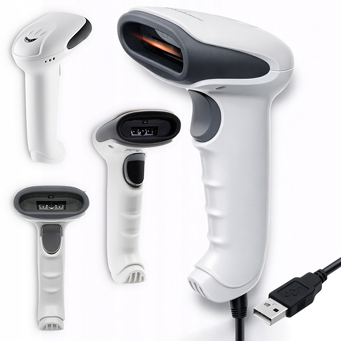 Čtečka čárových kódů 1D Usb CCD Qoltec 500 skenů/s pro skladový obchod